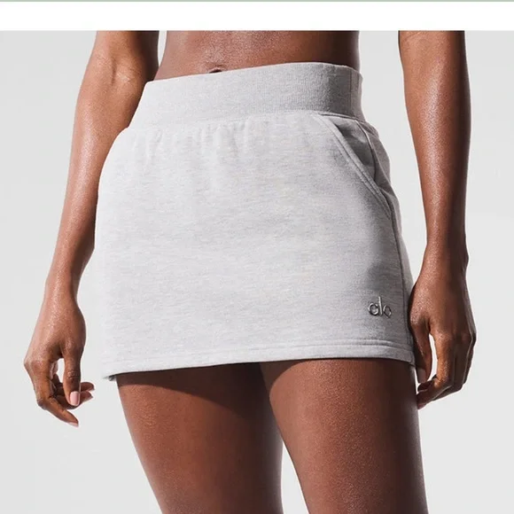 ALO Yoga | Skirts | Nwot Alo Accolade Skirt Athletic Heather Grey